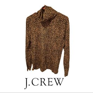 J CREW CHEETAH TURTLENECK